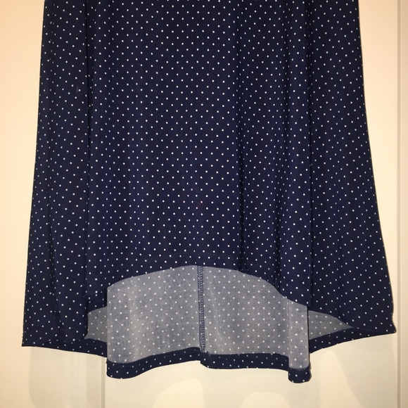 Blue Polka Dot Skirt - Picture 3 of 5
